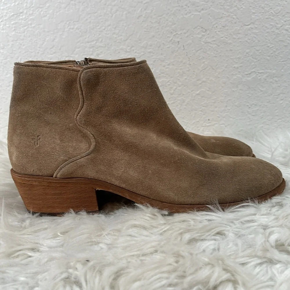 FRYE CARSON PIPING LEATHER BOOTIE SUEDE SIZE 11 - Picture 6 of 14